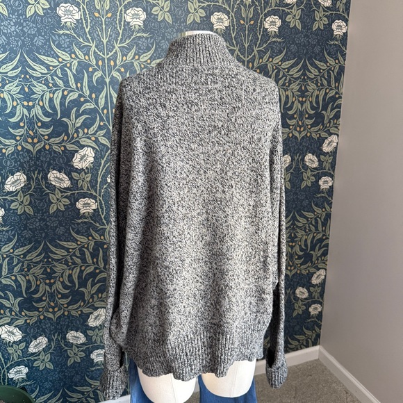 Vintage 90s Jerry Leonard Grey Marled Wool Sweater - Picture 2 of 9